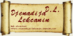 Đenadija Lekčanin vizit kartica